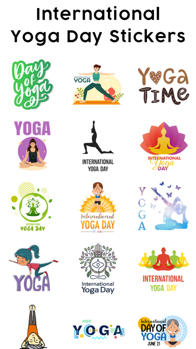 Screenshot #2 pour Yoga day - Yoga Poses Stickers