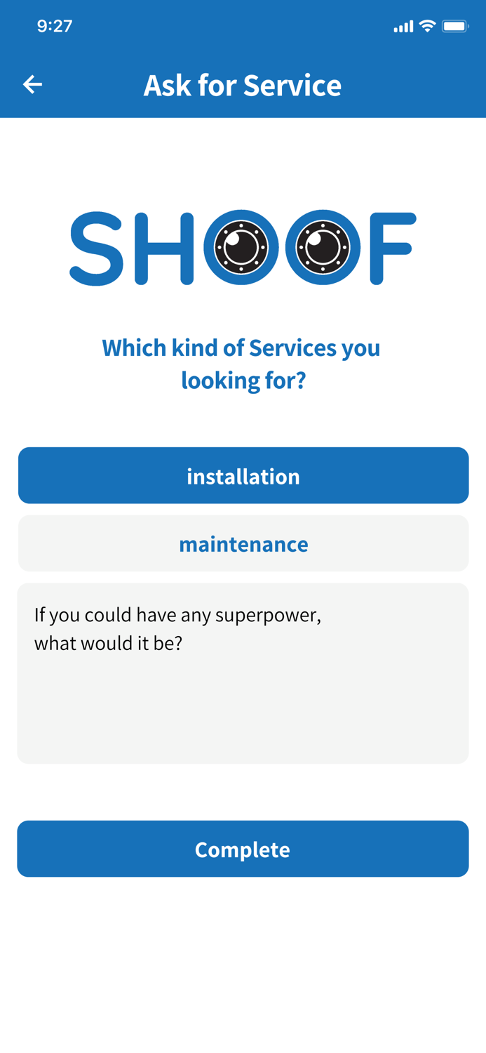 Shoof Camera  Maintenance