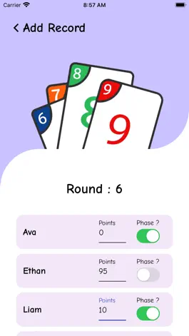 Game screenshot Phase 10 Scoreboard apk