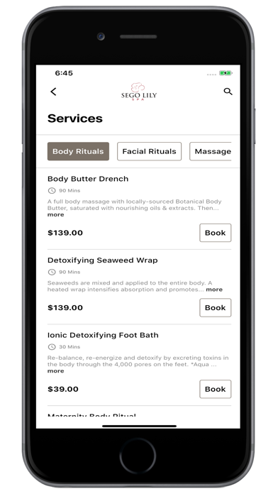 Sego Lily Spa Screenshot