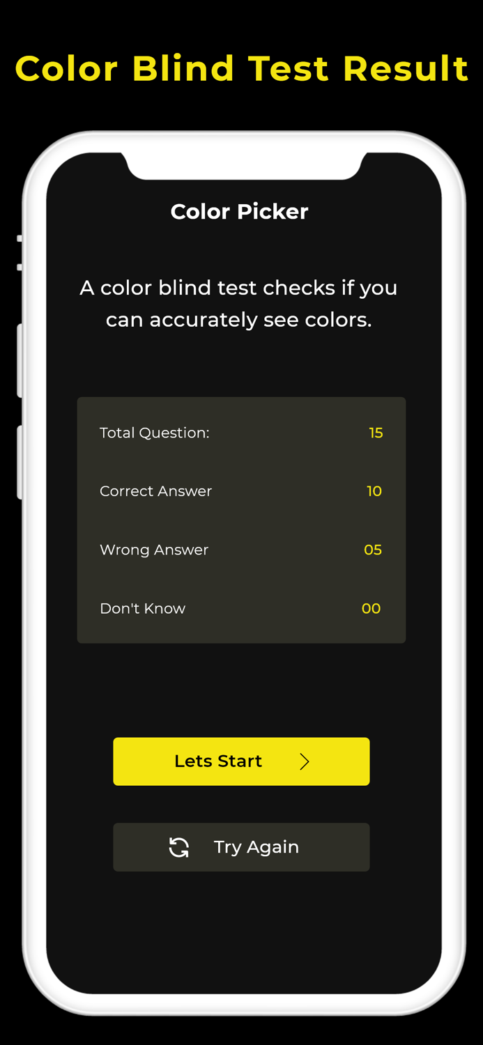 Color Name Picker - Blind Test