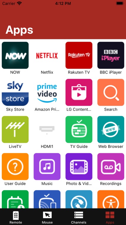 Simple Remote for LG Smart TV
