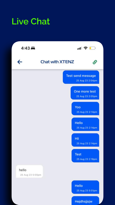 Xtenz Warranty Screenshot