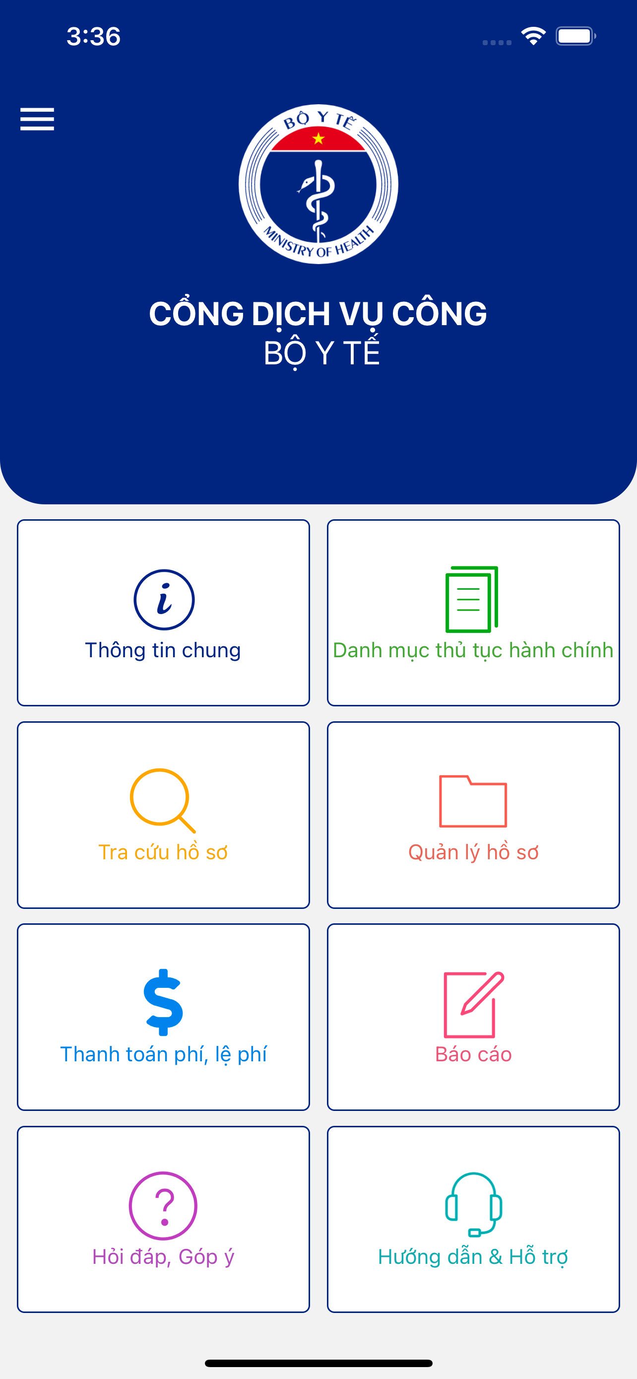 Dịch Vụ Công Bộ Y Tế