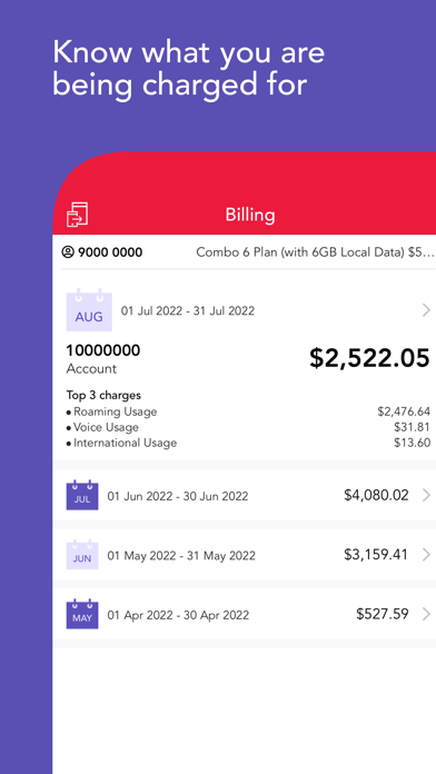 Singtel Enterprise Mobility Screenshot