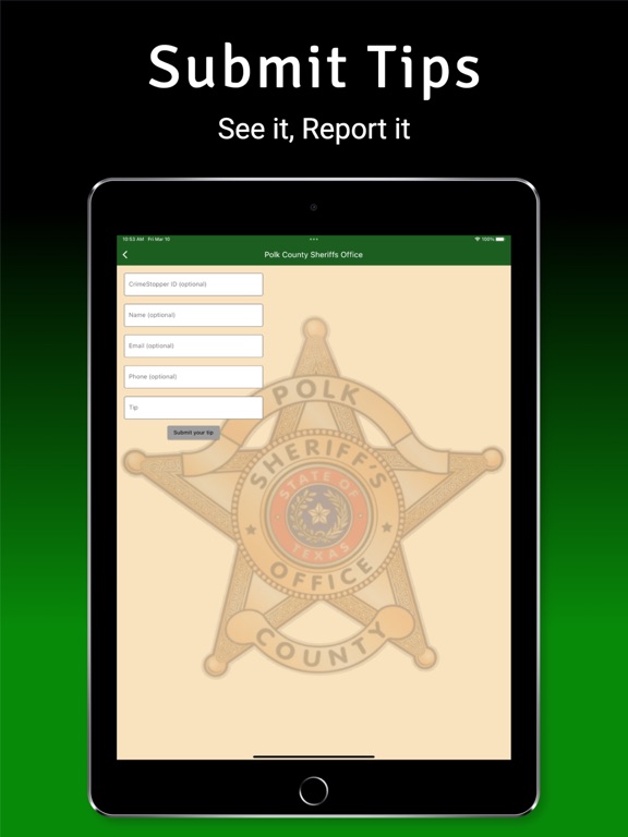 Polk Co Sheriffs Office TX CC screenshot 3