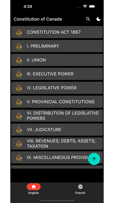 Constitution of Canada Screenshot