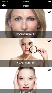how to care for hair face body iphone screenshot 1