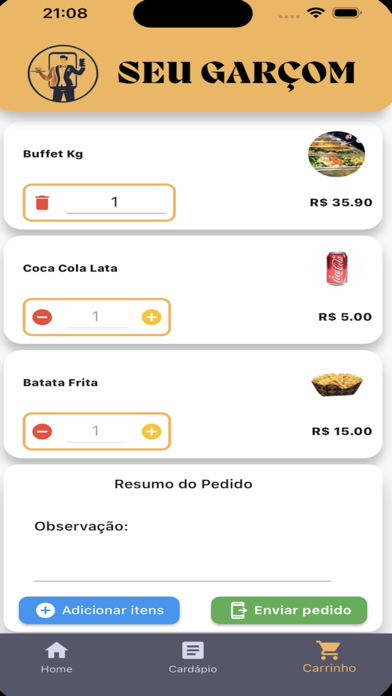 Seu Garçom Screenshot