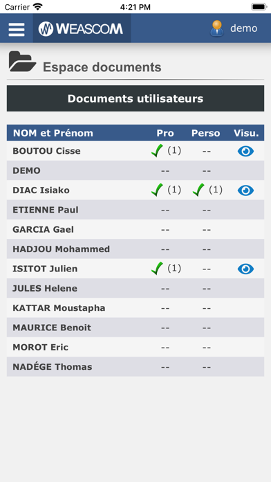 Screenshot #2 pour Weascom