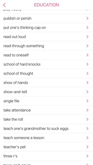 Business - Education idioms Screenshot