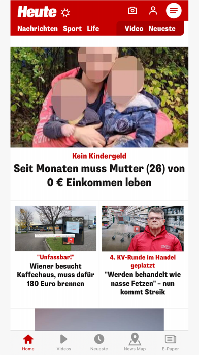 HEUTE – Die Tageszeitung Screenshot