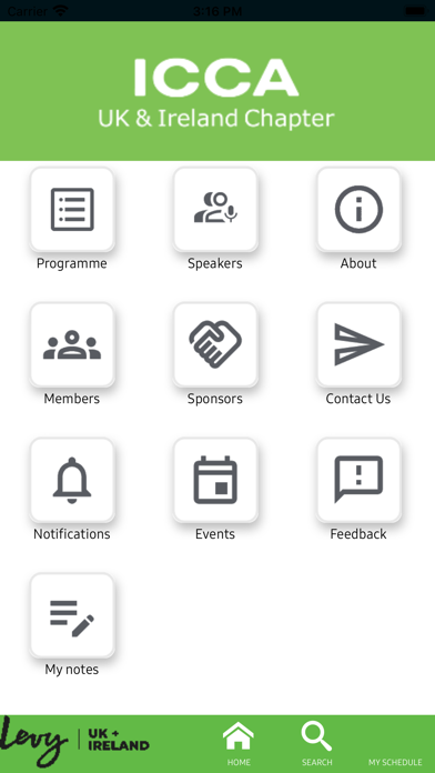 ICCA UK & IRELAND Screenshot