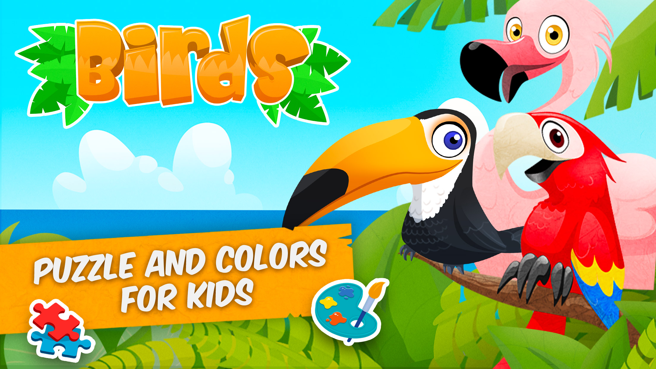 Birds: Puzzles & Games Kids 2+