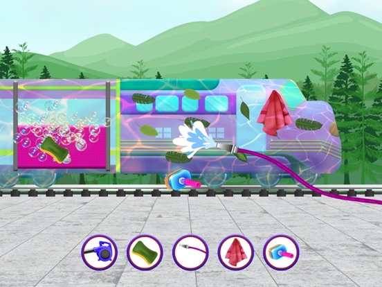Train Wash & Cleaning Game