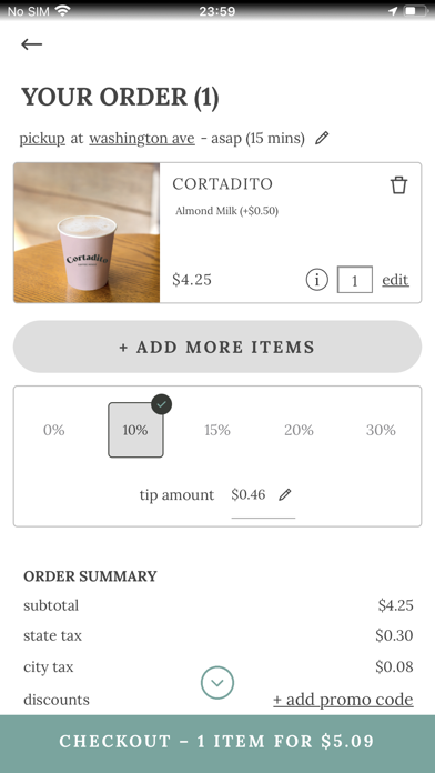 Cortadito Coffee House Screenshot