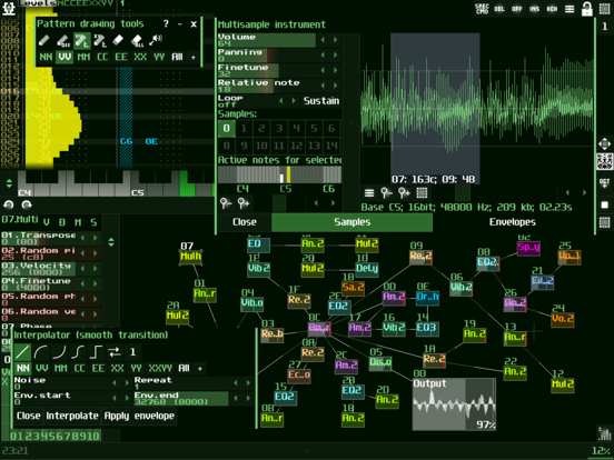 SunVox iPad app afbeelding 4