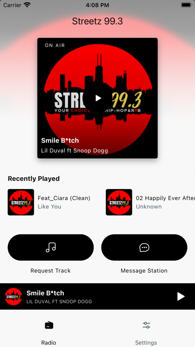 Streetz 99.3 Screenshot