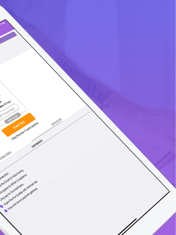 ioFax - Mobile faxing app iPad screenshot 2 - Business app