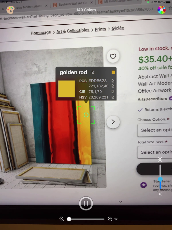 Color Name Recognizer Camera