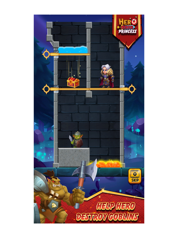 Hero Rescue - Pull Pin Puzzle