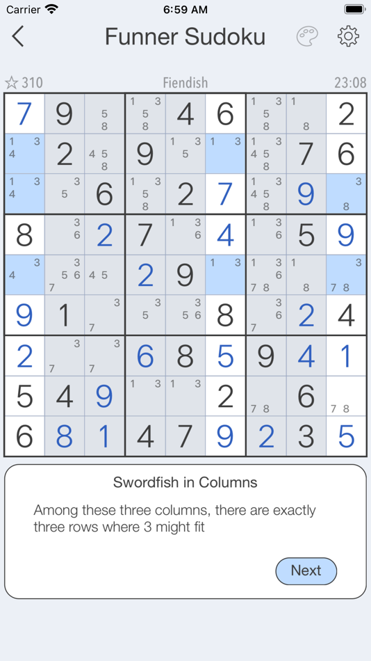 #6. Sudoku + Auto-Note (iOS) Podle: Funnerware