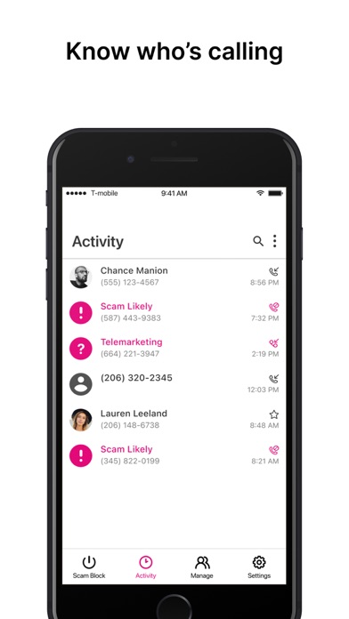 T-Mobile Scam Shield Screenshot