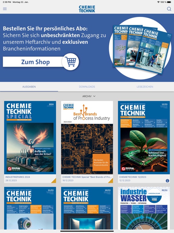 Screenshot #4 pour CHEMIE TECHNIK eMagazin