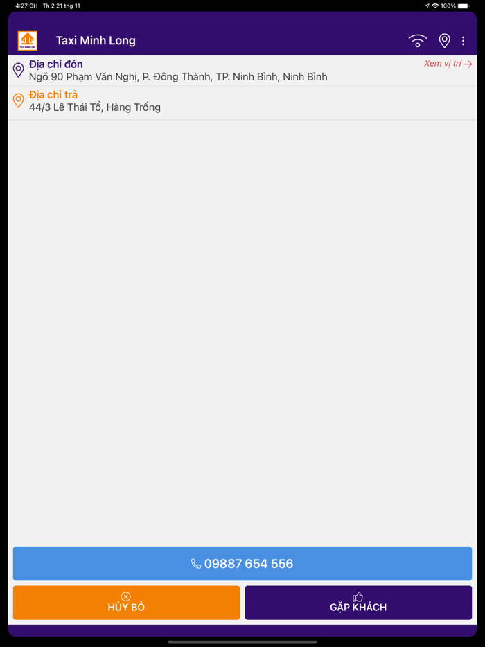 Lái Xe Taxi Minh Long