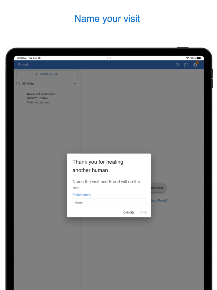 Freed AI Medical Scribe
