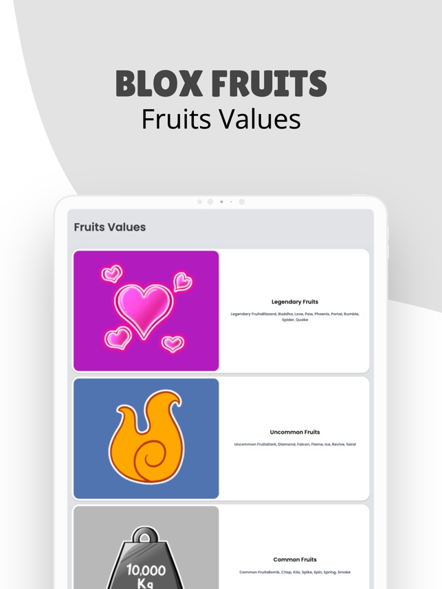 value list blox fruits for Android - Free App Download