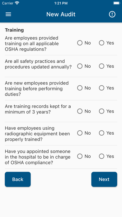 Dental Office Audit Checklist Screenshot
