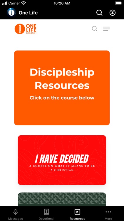 One Life Church Resources