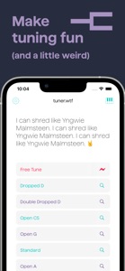 WTF Tuner - Make Tuning Fun screenshot #1 for iPhone