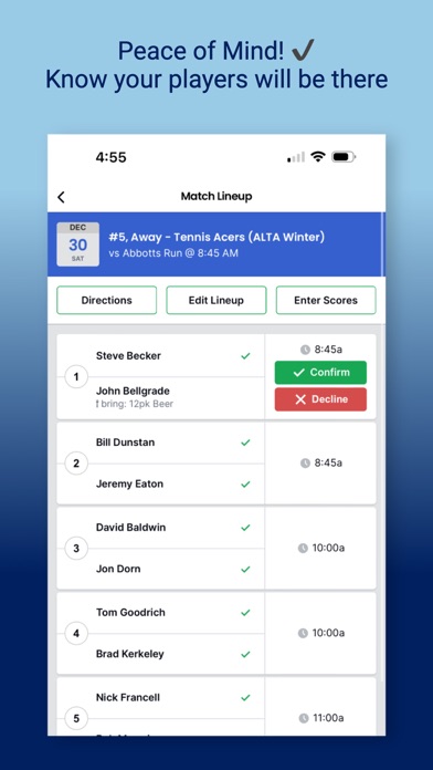 MatchTime Sports Screenshot