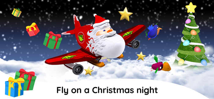 Santa Airplane Games for Kids