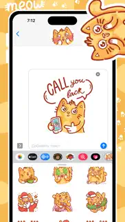 cat stickers for imessage! iphone screenshot 4