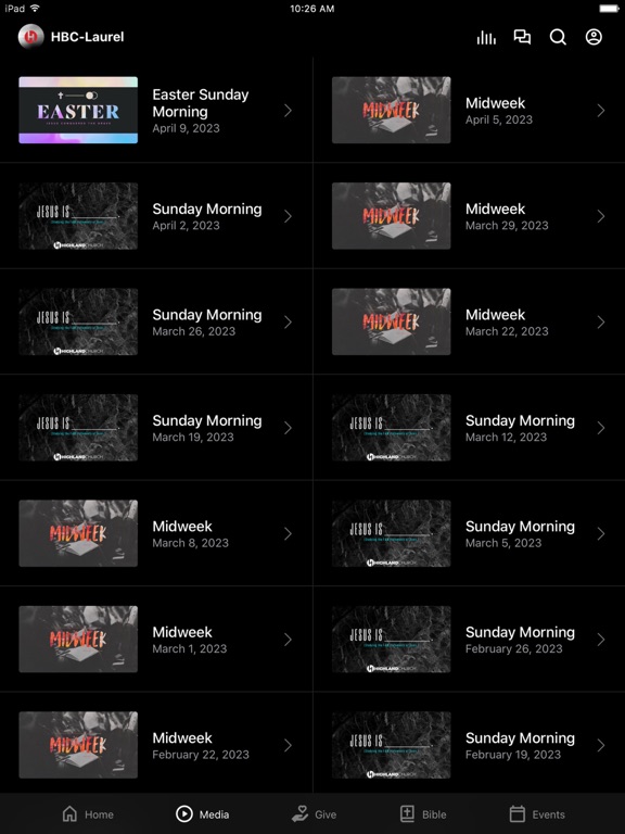 Highland Church iPad screenshot 2 - Lifestyle app