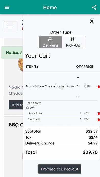 RITA'S PIZZA & CHICKEN FUSION Screenshot