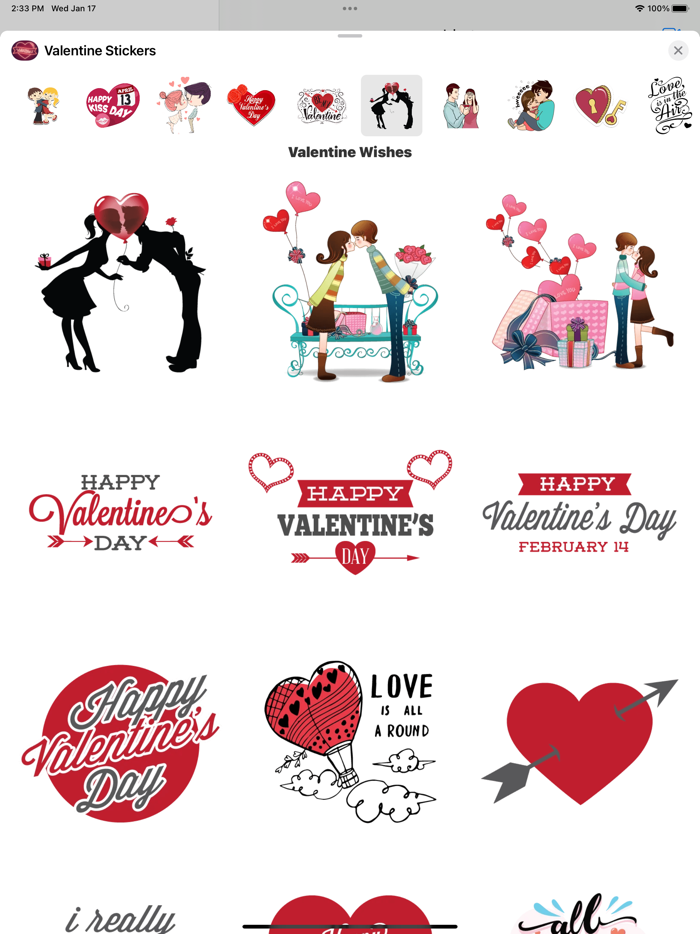 Valentines Day Stickers - Love