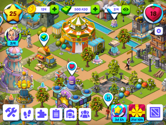 Roller Coaster Life Theme Park iPad screenshot 7 - Games app