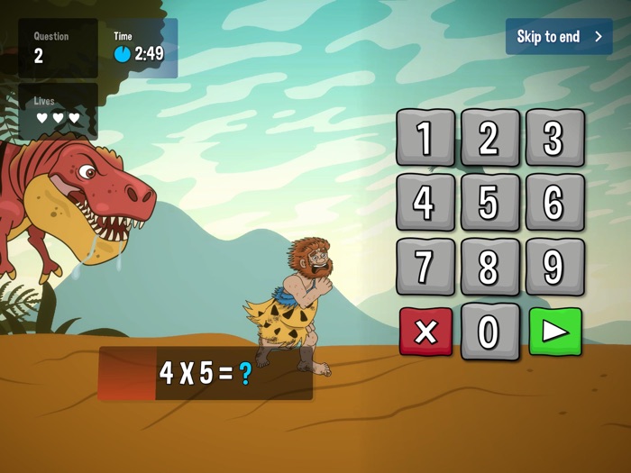 T-Rex Times Tables MTC Game