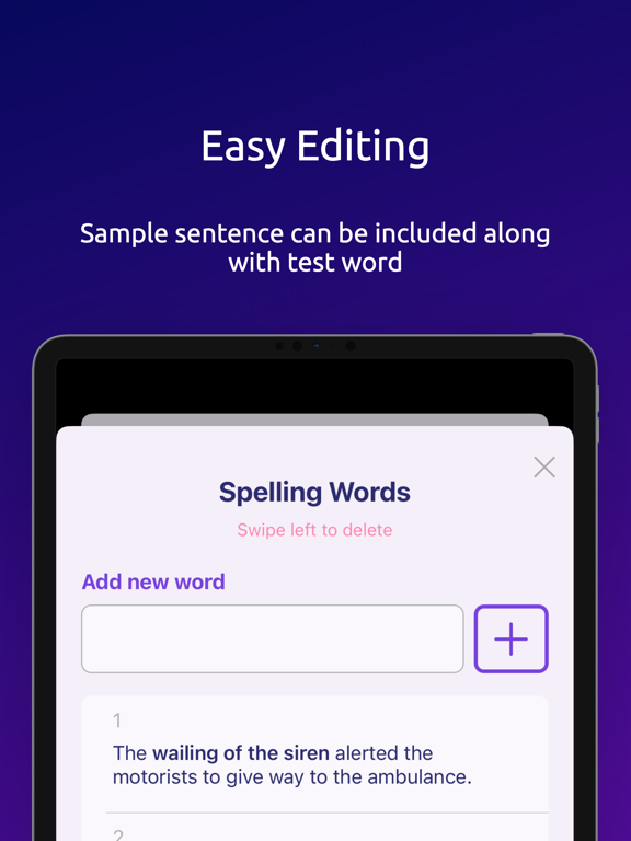 SpellingBuddy iPad screenshot 4 - Education app