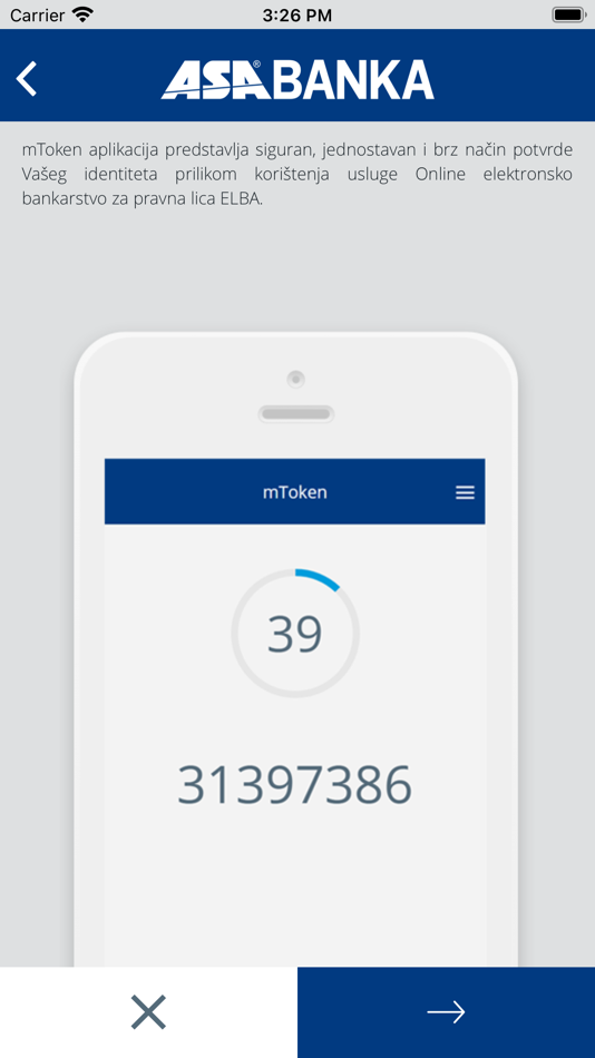 #3. ASA Banka mToken (iOS) 由: MOJA BANKA D.D. Sarajevo