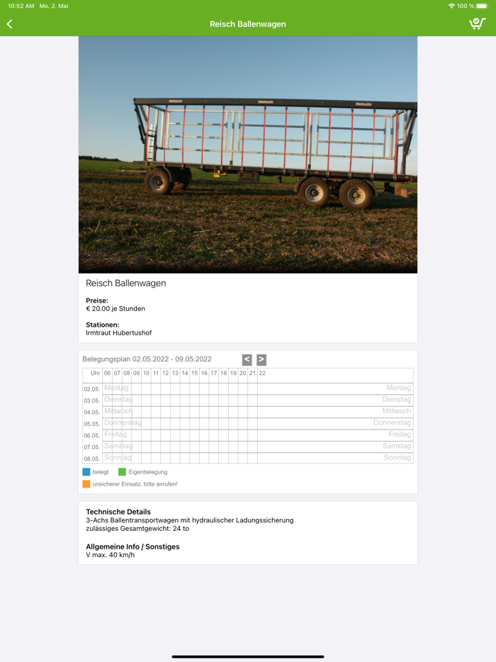 Leihmaschinen MR Taunus-WW