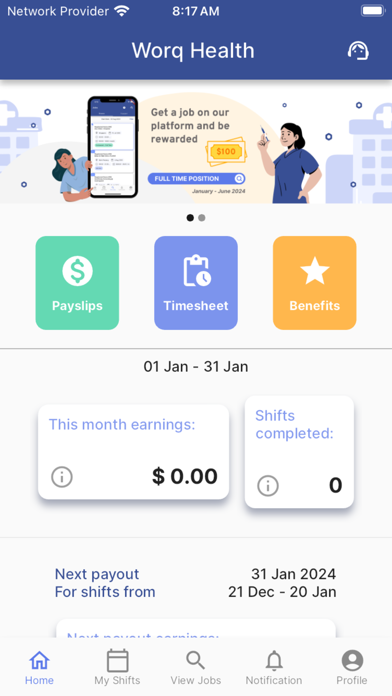 Worq Health Screenshot