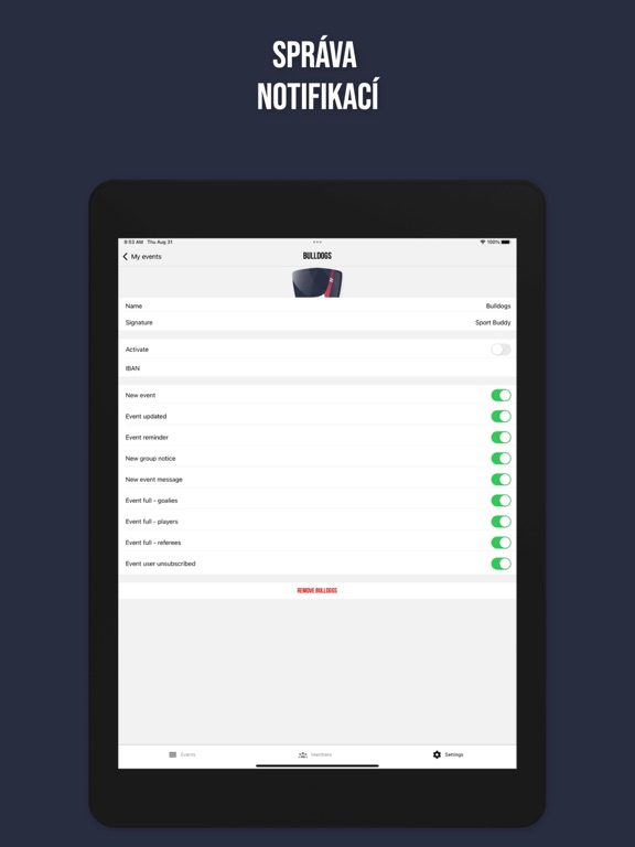 Sport Buddy - ice hockey iPad screenshot 6 - Sports app
