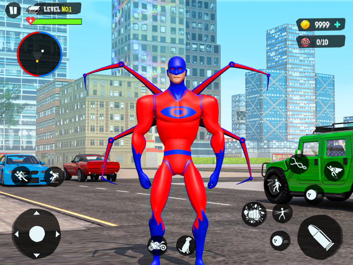 Flying Robot Rope Hero Game