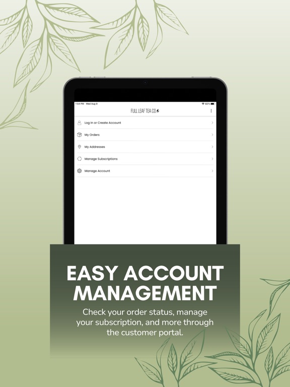 Full Leaf Tea Co. iPad screenshot 3 - Shopping app