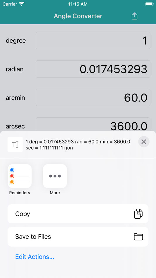 #2. Angle Converter (iOS) 由: Anna Filobok